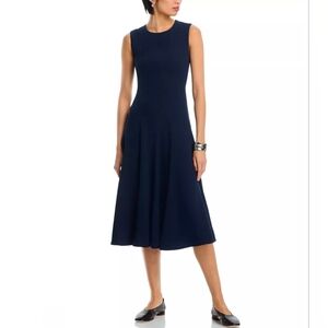 Kobi Halperin Sleeveless Navy Zalea A-line Midi Dress Size 12 NWT $598